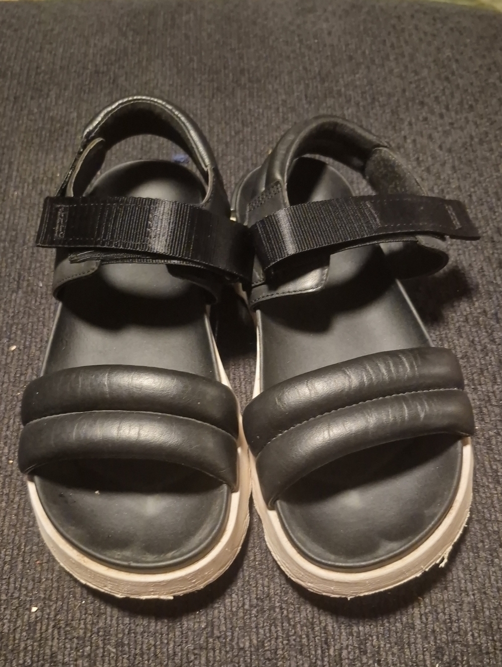 Sorel Black Padded Strap Women's Sandals